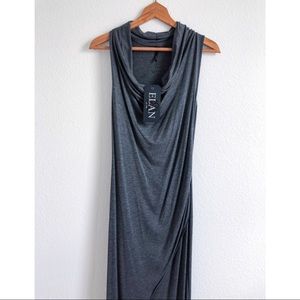 ❌SOLD❌NWT ELAN Hi-Lo Maxi Dress Charcoal Grey